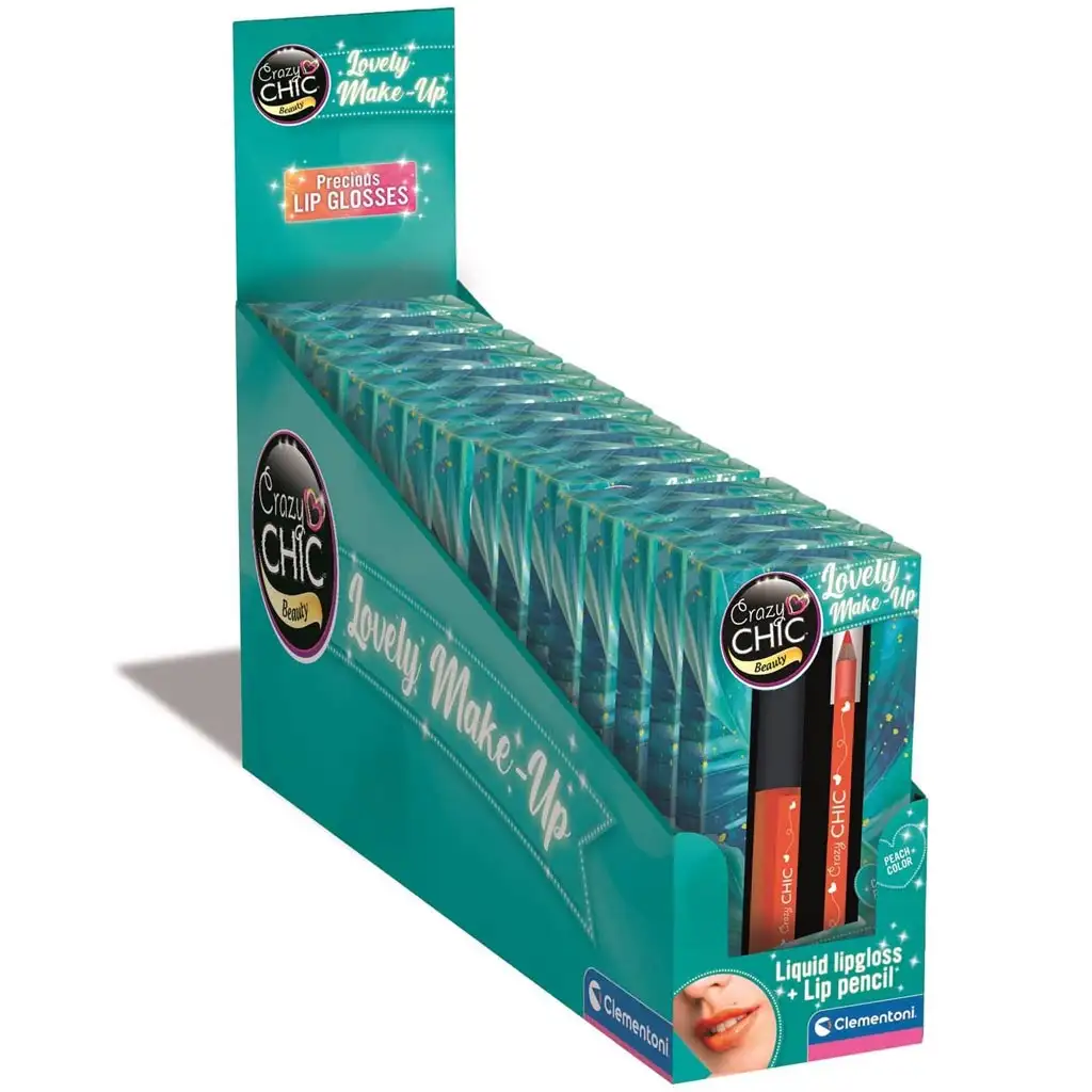imagen de Crazy Chic: Tropical Vibe brillo labial y lápiz labial 1ud - Clementoni 1