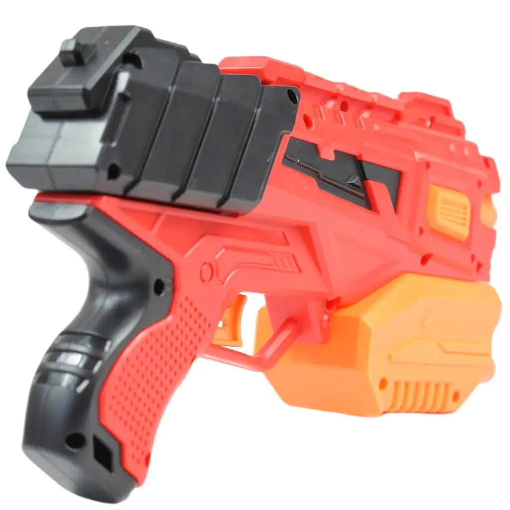 imagen de Crazy Launcher: Set de lanzador de esponja manual con diana y proyectiles de 24cm 4