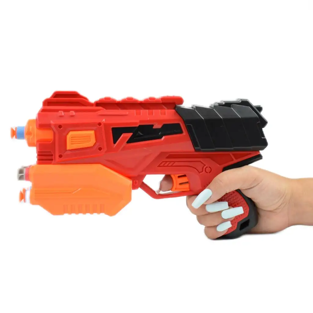 imagen de Crazy Launcher: Set de lanzador de esponja manual con diana y proyectiles de 24cm 6