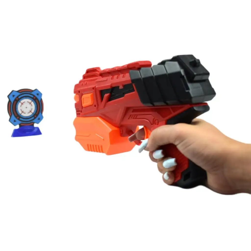 imagen de Crazy Launcher: Set de lanzador de esponja manual con diana y proyectiles de 24cm 8