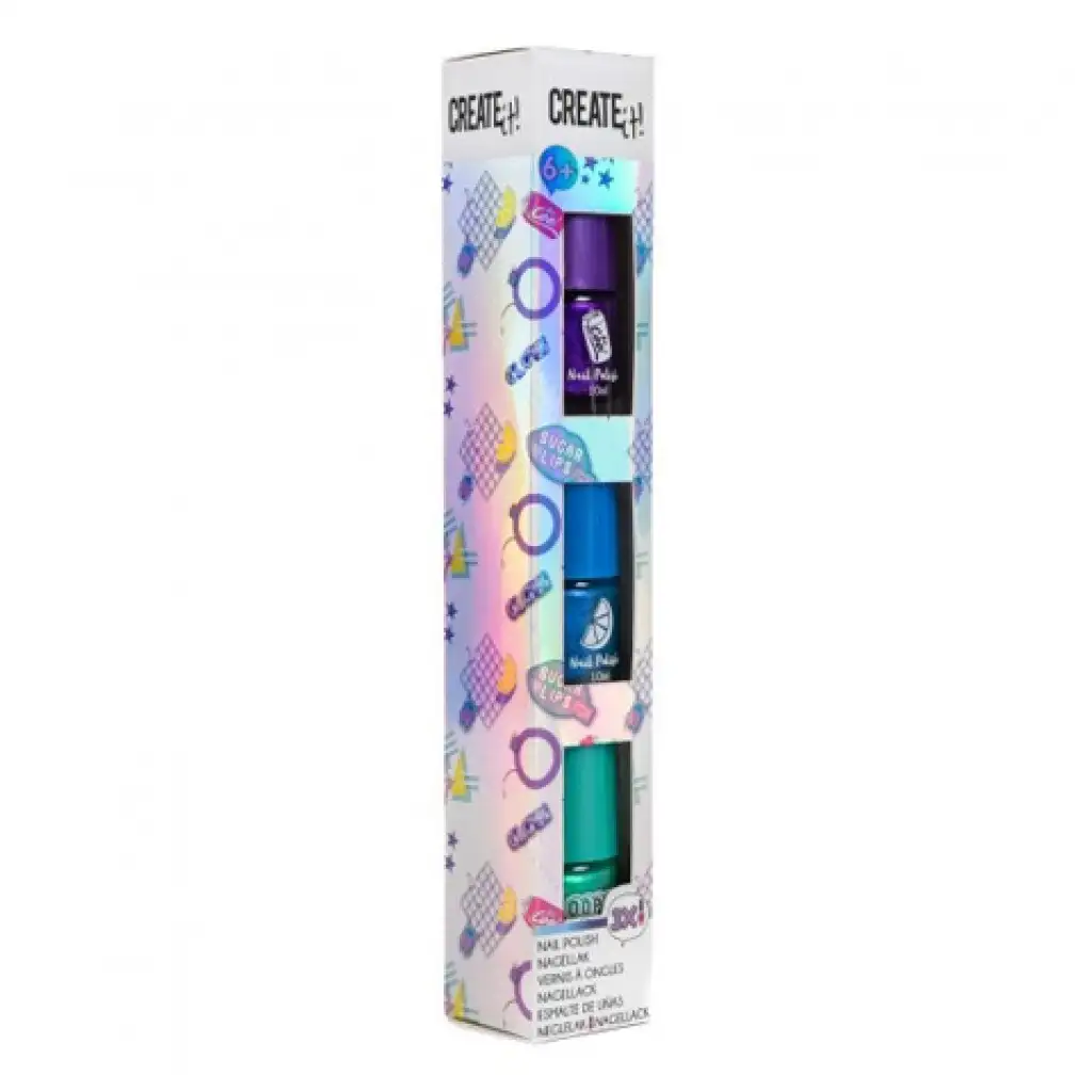 imagen de ¡Crea!: Set de esmaltes de uñas de 3 piezas en dos versiones - Canenco 2