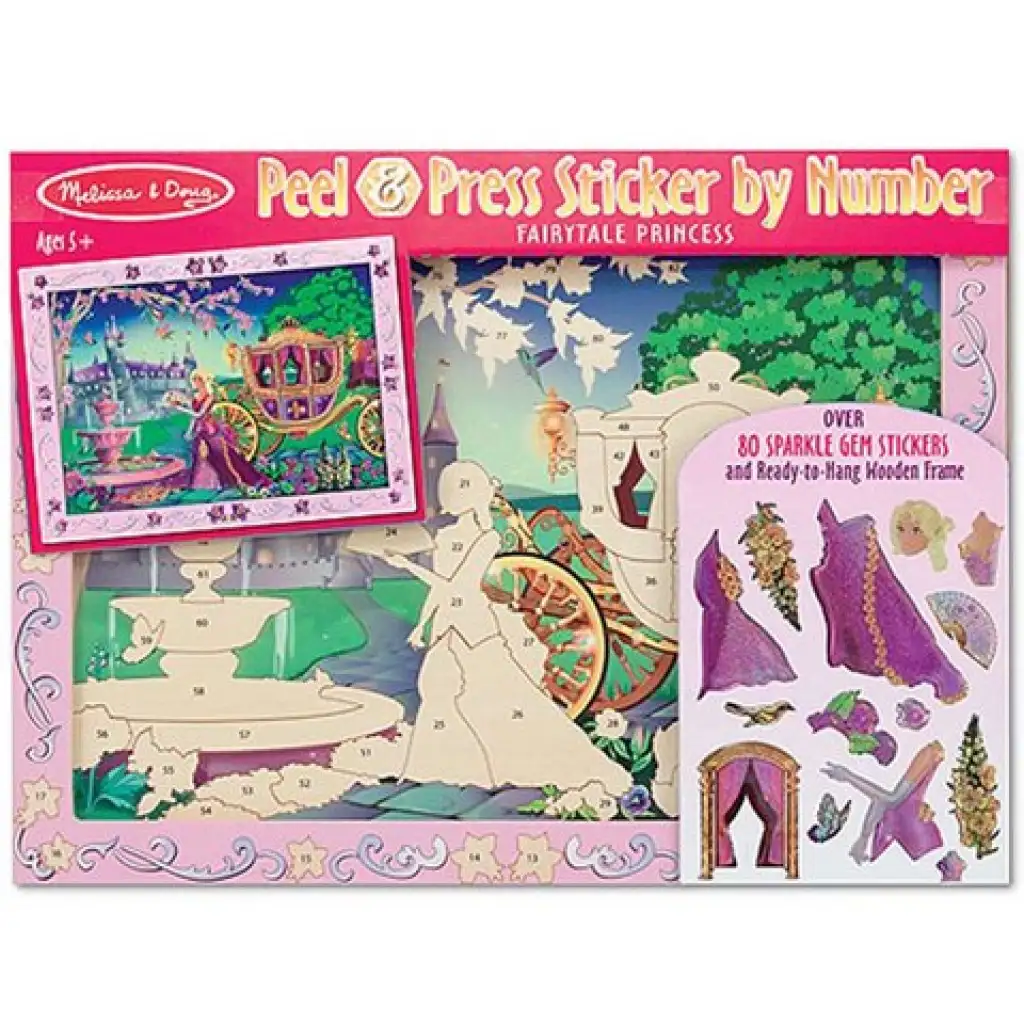 imagen de Creador de imágenes de princesas con pegatinas - Melissa & Doug 1