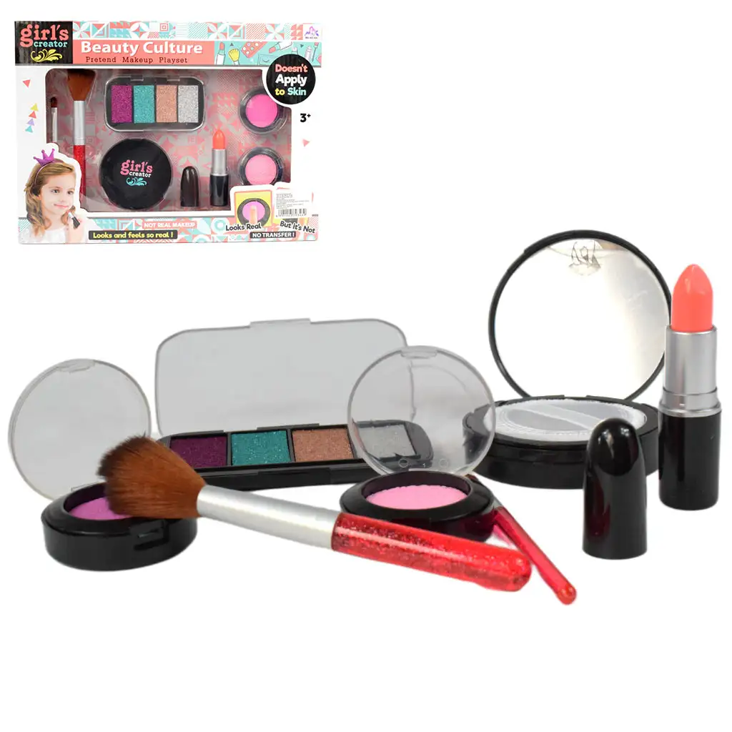 imagen de Creador de Niñas: Set de Maquillaje Realista con Pintalabios, Maquillajes y Pinceles 1