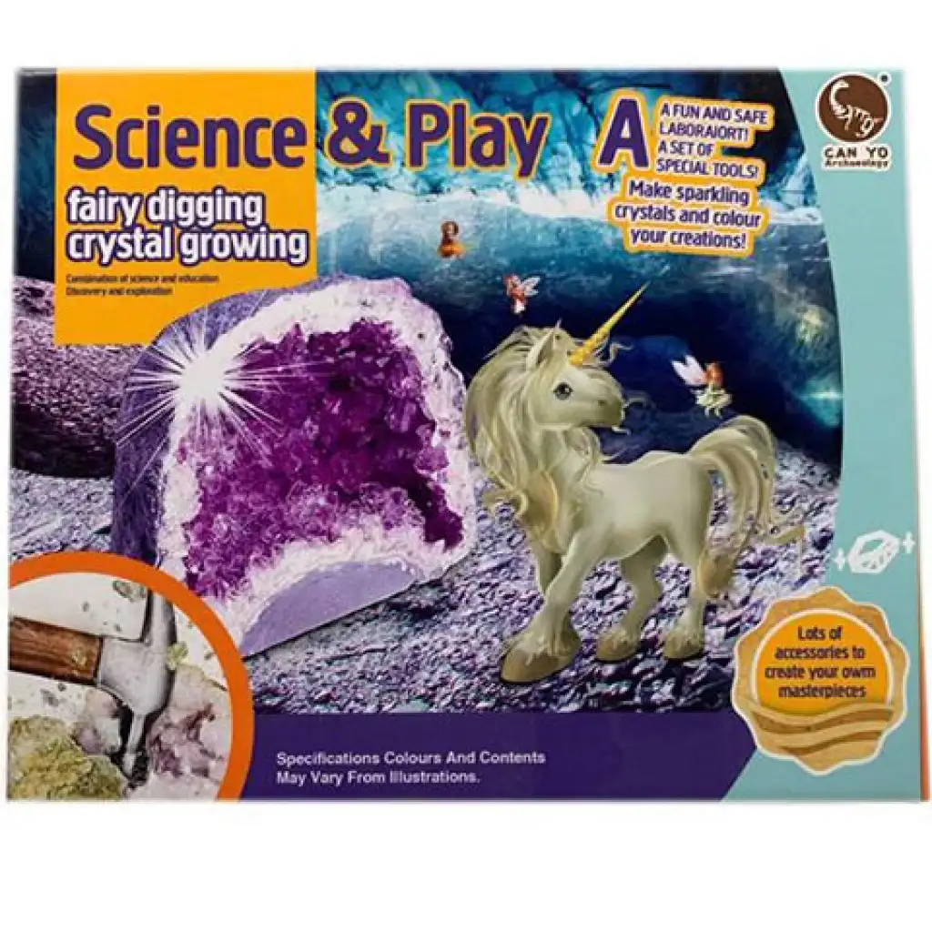 imagen de Cristales mágicos: Kit de cultivo de cristales de unicornio 1