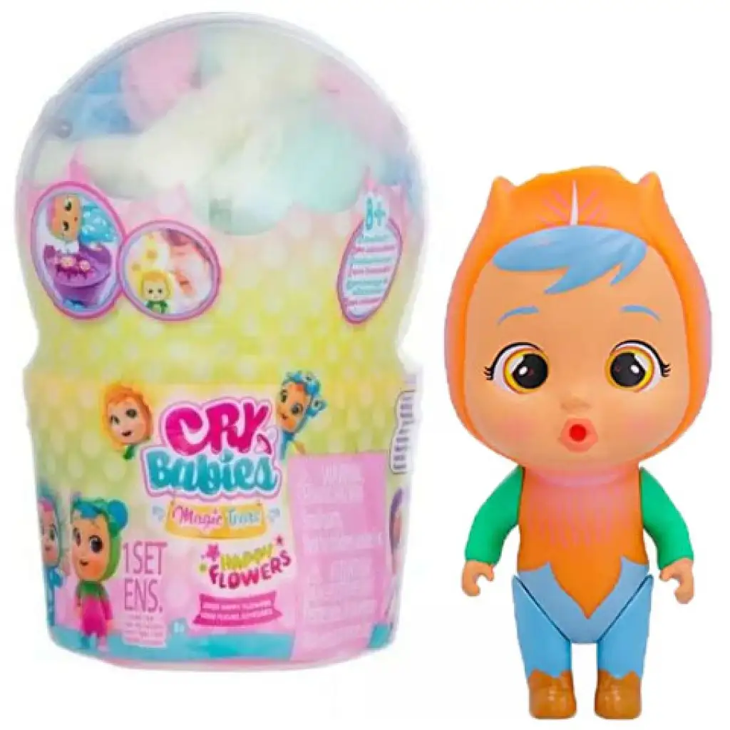 imagen de Cry Babies: Lágrimas Mágicas - Happy Flower muñeca naranja 1