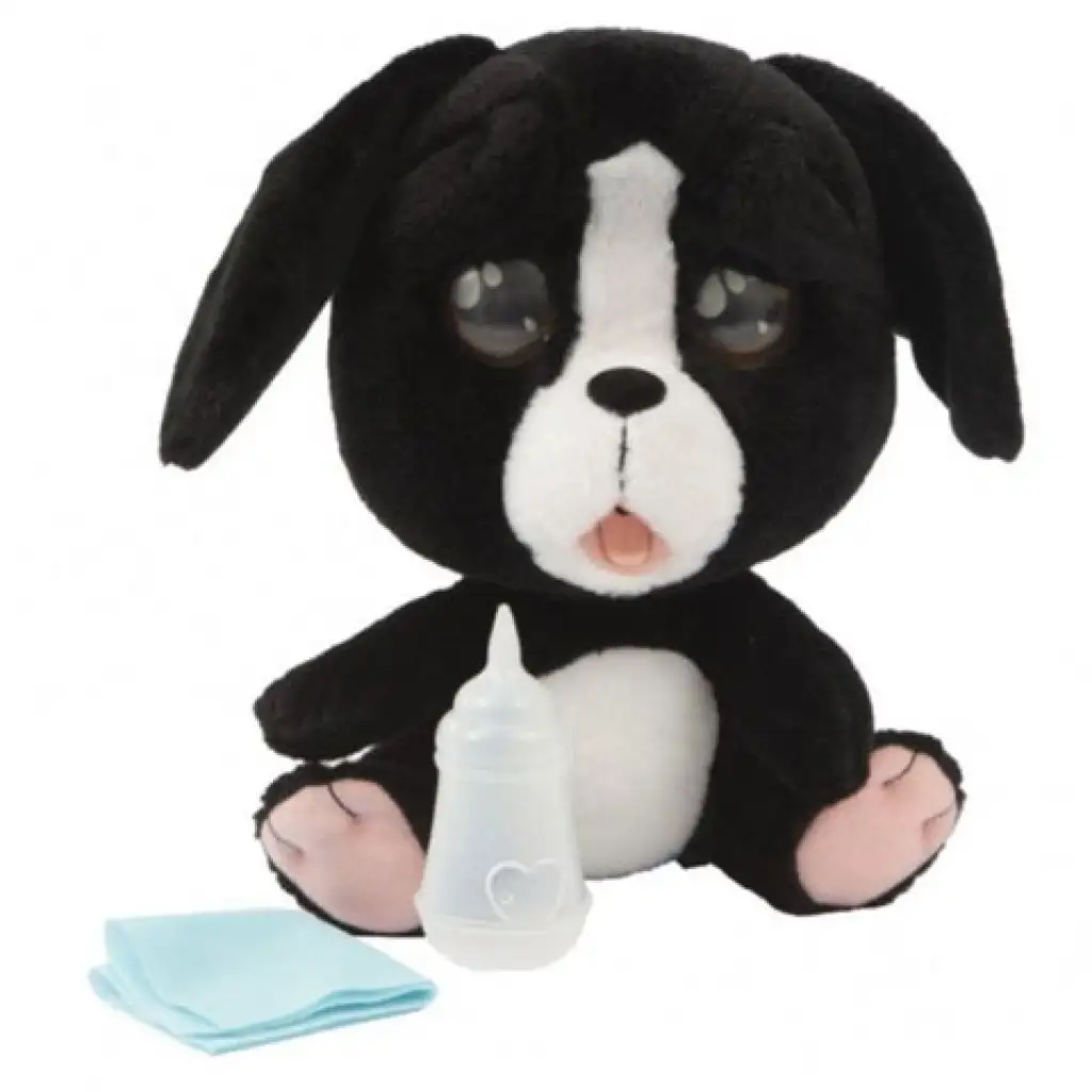 imagen de Cry Pets: Perrito negro llorón de peluche 2