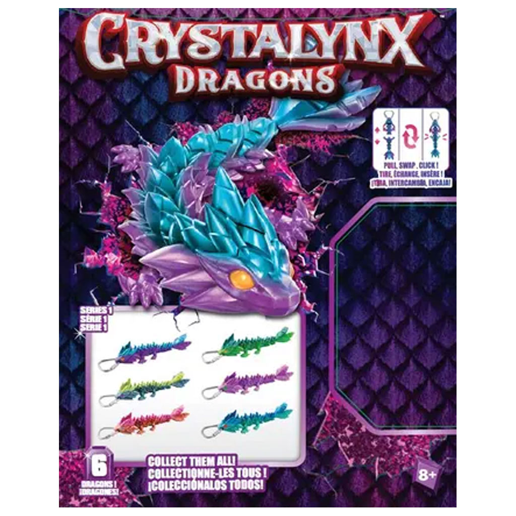 imagen de CrystaLynx: Llavero de dragones coleccionables - Spin Master 1