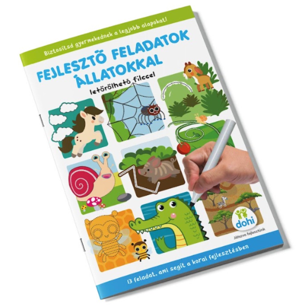 imagen de Cuaderno de actividades de desarrollo con animales y rotulador borrable 1