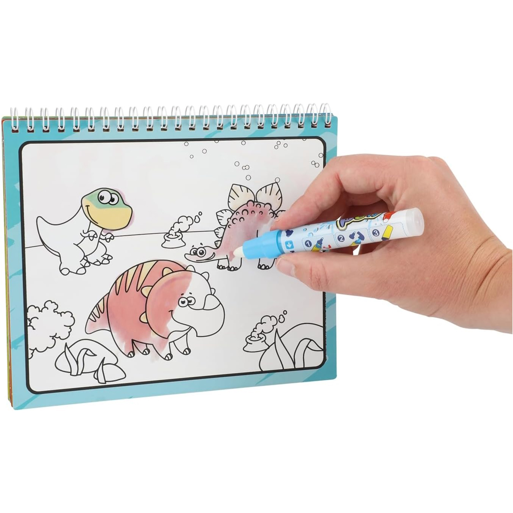 imagen de Cuaderno de actividades para colorear con agua - Dinosaurios 3