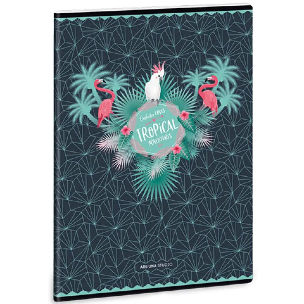 imagen de Cuaderno de anillas cuadrado Pink Flamingo A/4 1