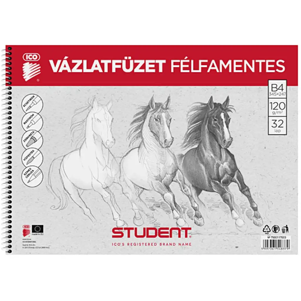 imagen de Cuaderno de bocetos espiral medio sin ácido B/4 1