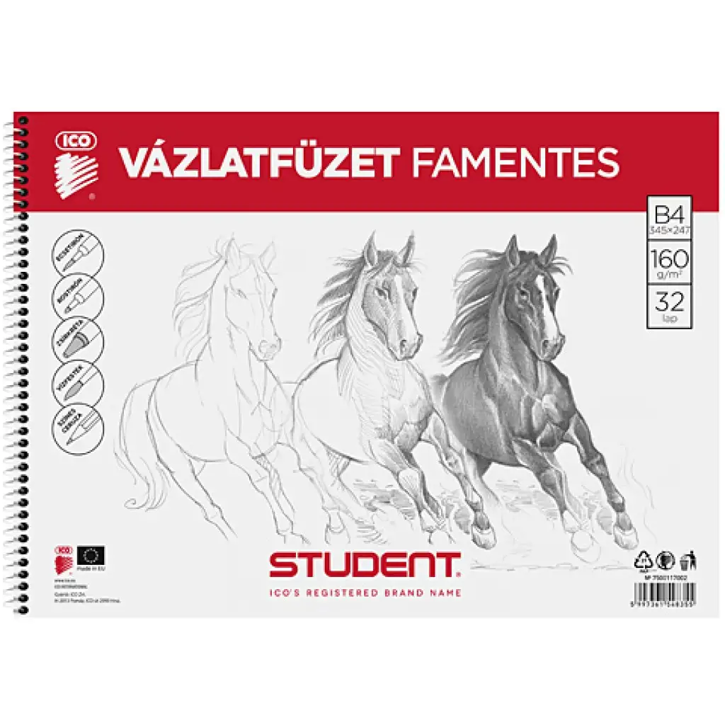 imagen de Cuaderno de bocetos espiral sin madera B/4 1