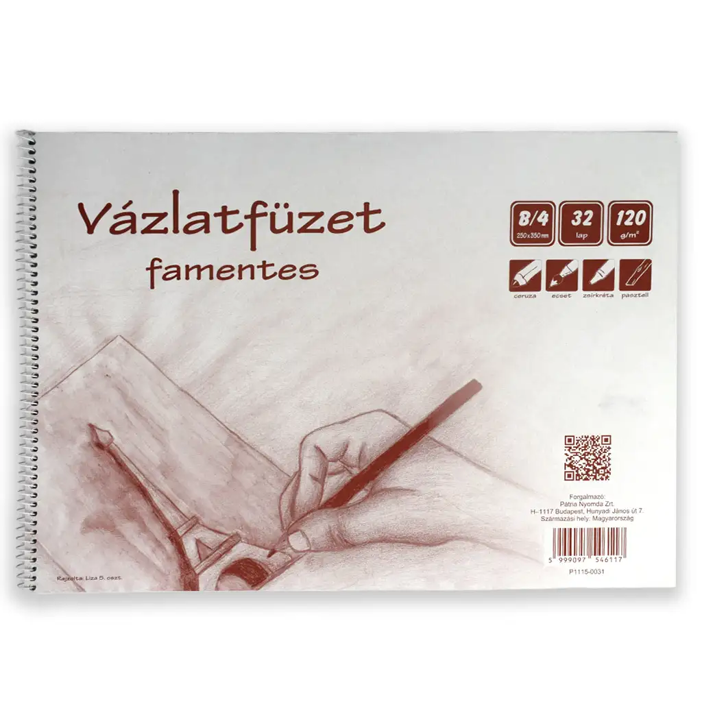 imagen de Cuaderno de bocetos sin madera B/4 32 hojas, 120g 1