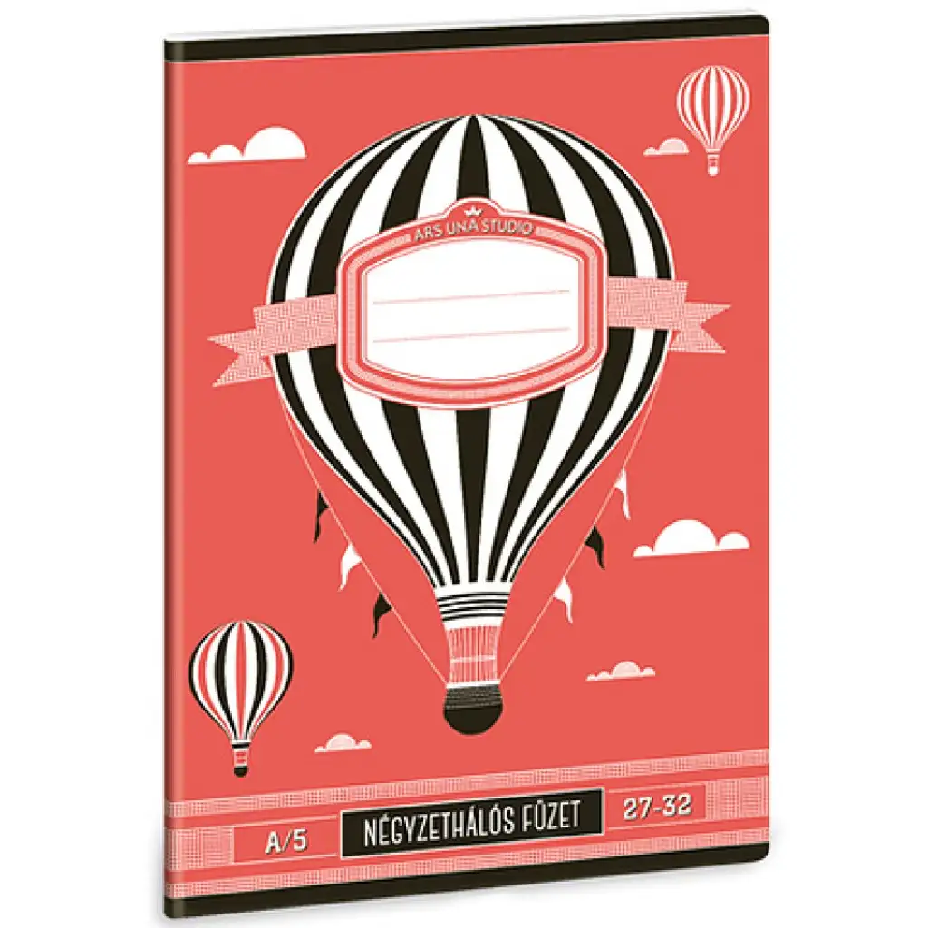 imagen de Cuaderno de cuadros A/5 con globos aerostáticos 1