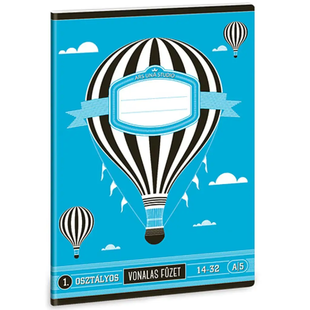 imagen de Cuaderno de líneas de 1er grado con globos aerostáticos A/5 1
