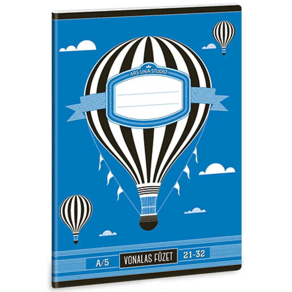 imagen de Cuaderno de líneas de 4º grado con globos aerostáticos A/5 1