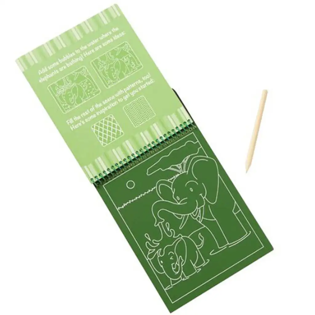 imagen de Cuaderno de rascado de safari - Melissa & Doug 2