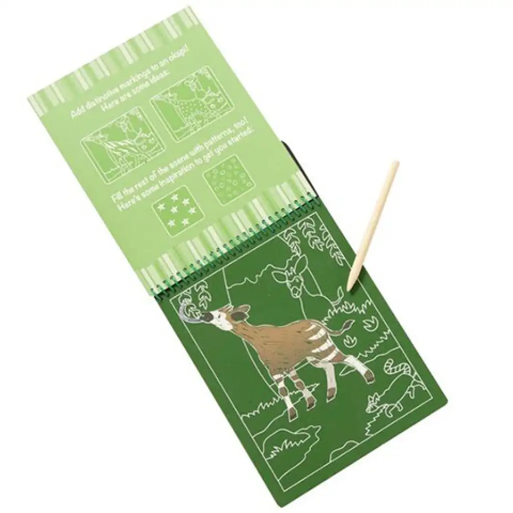 imagen de Cuaderno de rascado de safari - Melissa & Doug 3