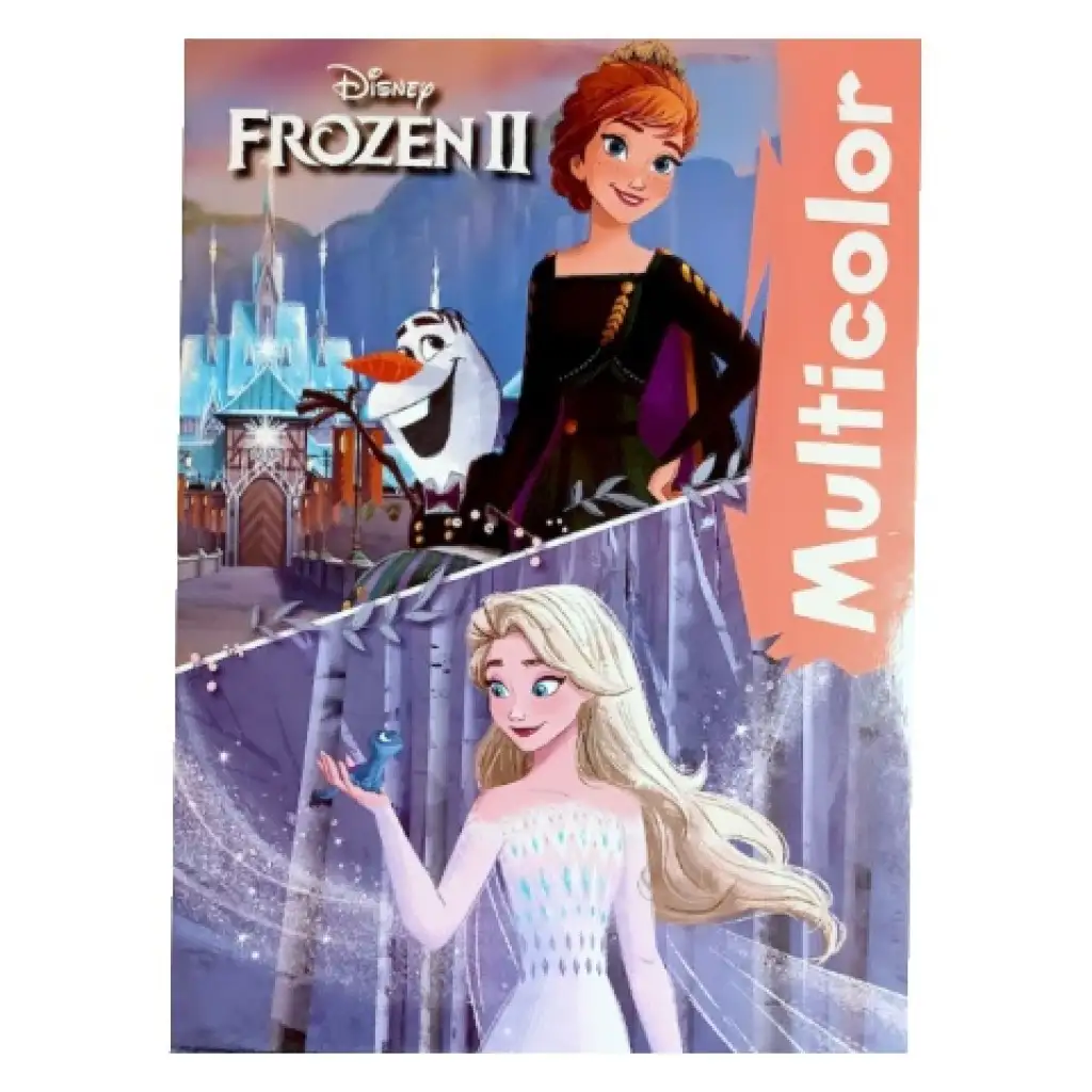 imagen de Cuaderno para colorear de Frozen en tamaño A/4 en dos versiones 2