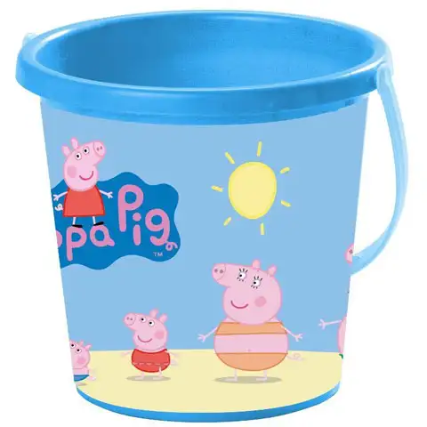 imagen de Cubeta de arena con estampado de Peppa cerdita - Mondo Toys 1
