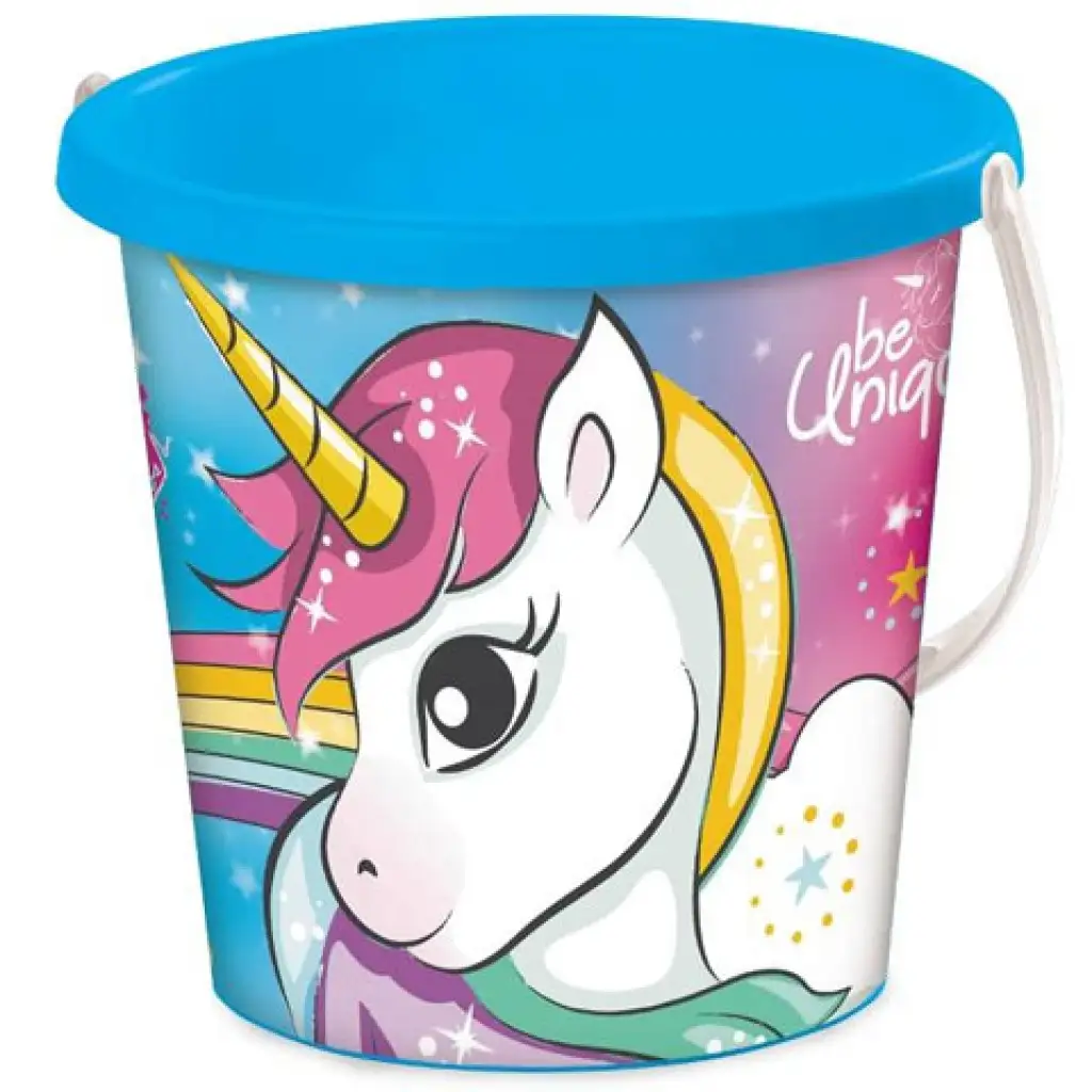 imagen de Cubo de arena con diseño de unicornio - Mondo Toys 1