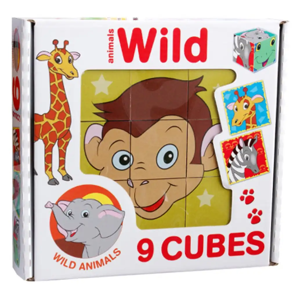 imagen de Cubo de cuentos de animales 9 piezas 1