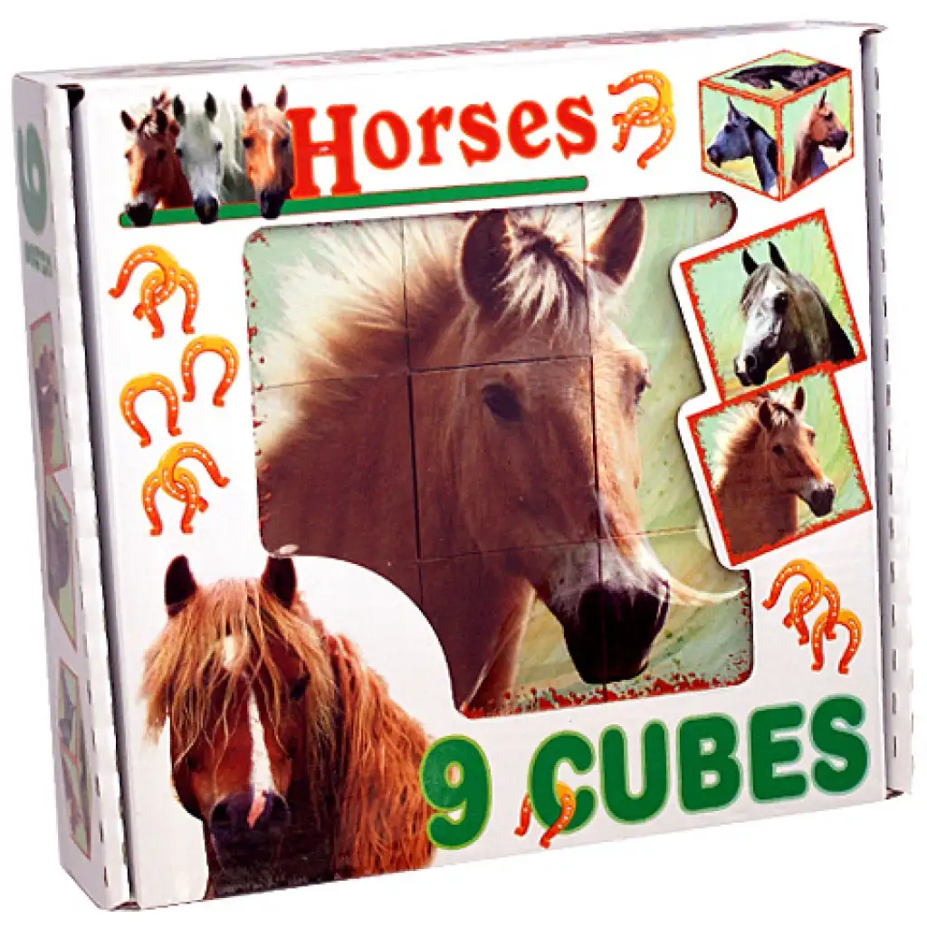 imagen de Cubo de cuentos de caballos 9 piezas 1