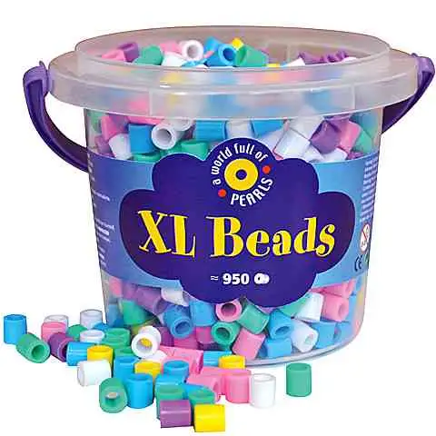 imagen de Cubo de perlas XL con colores pastel 900ud 1