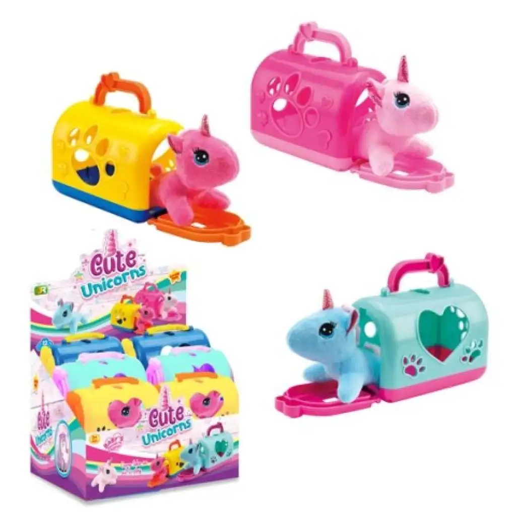 imagen de CutePets unicornio en transportín en varias versiones 1