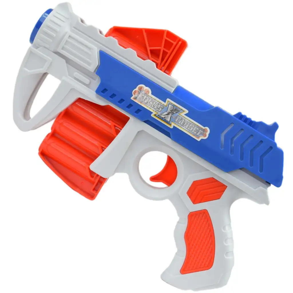 imagen de Dart League: Pizarra de diana electrónica con arma de dardos de esponja manual y proyectiles 2