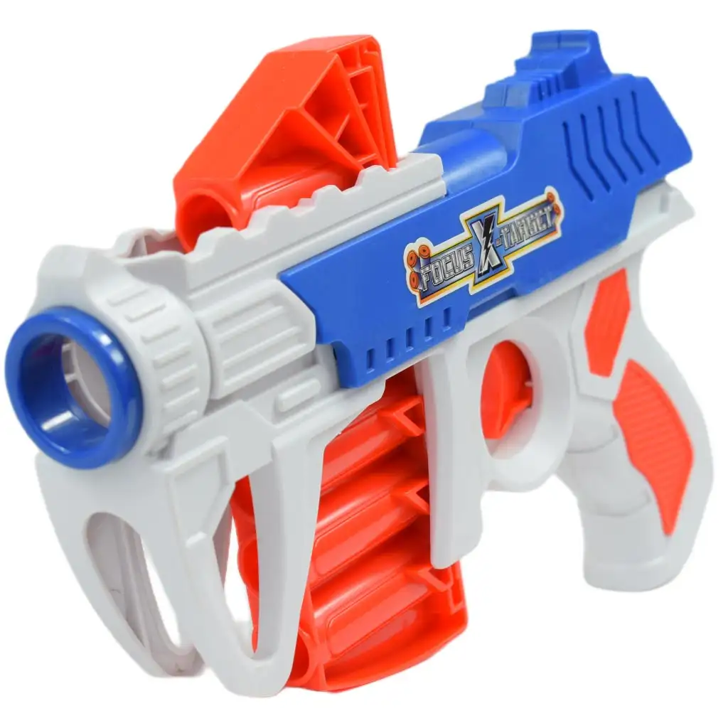 imagen de Dart League: Pizarra de diana electrónica con arma de dardos de esponja manual y proyectiles 3