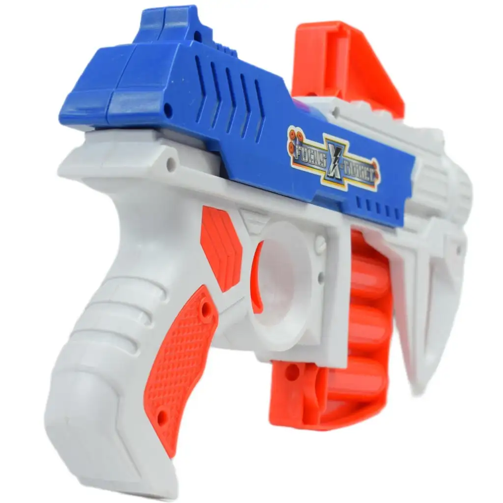 imagen de Dart League: Pizarra de diana electrónica con arma de dardos de esponja manual y proyectiles 5