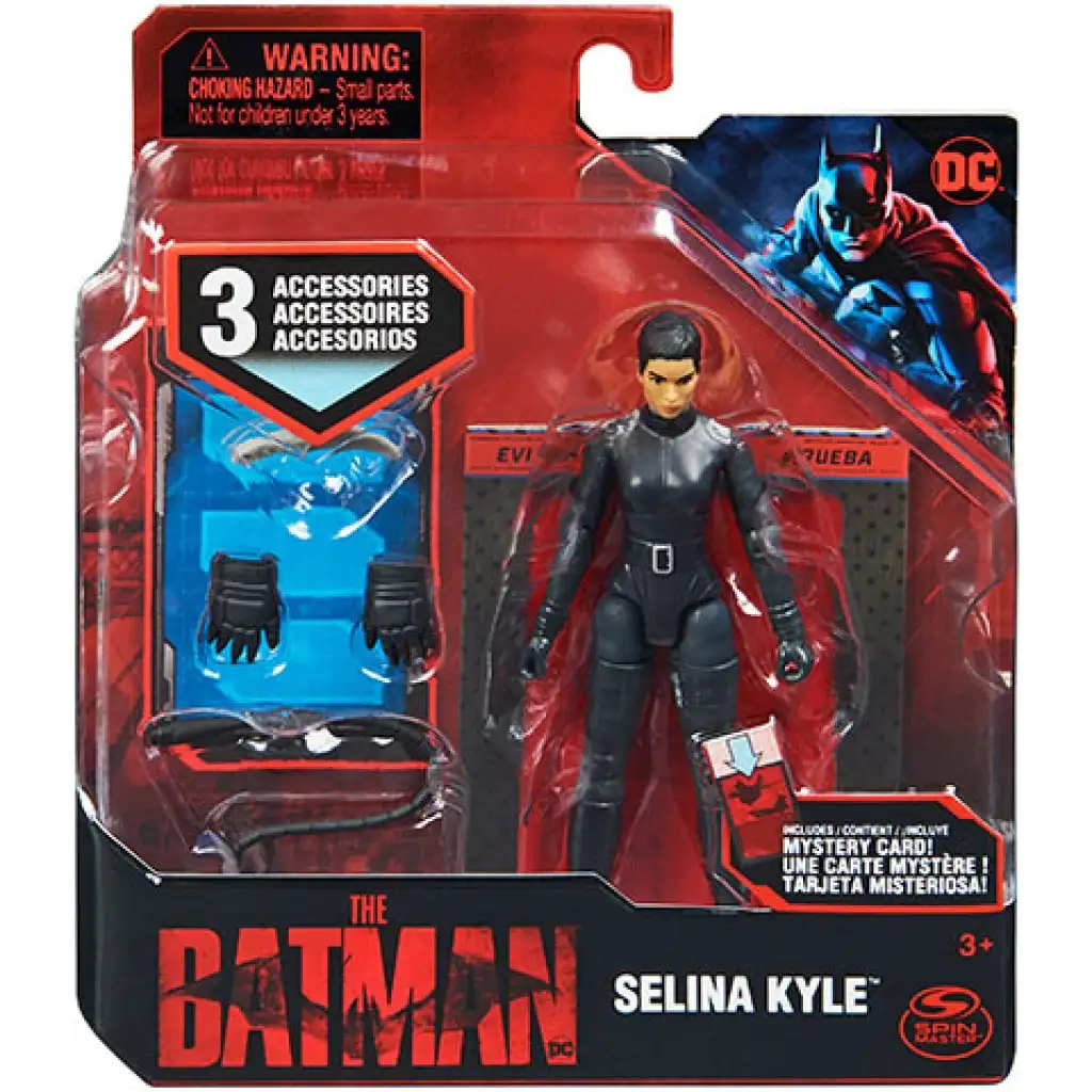 imagen de DC Comics: La figura de acción de Selina Kyle de Batman con accesorios de 10cm - Spin Master 3