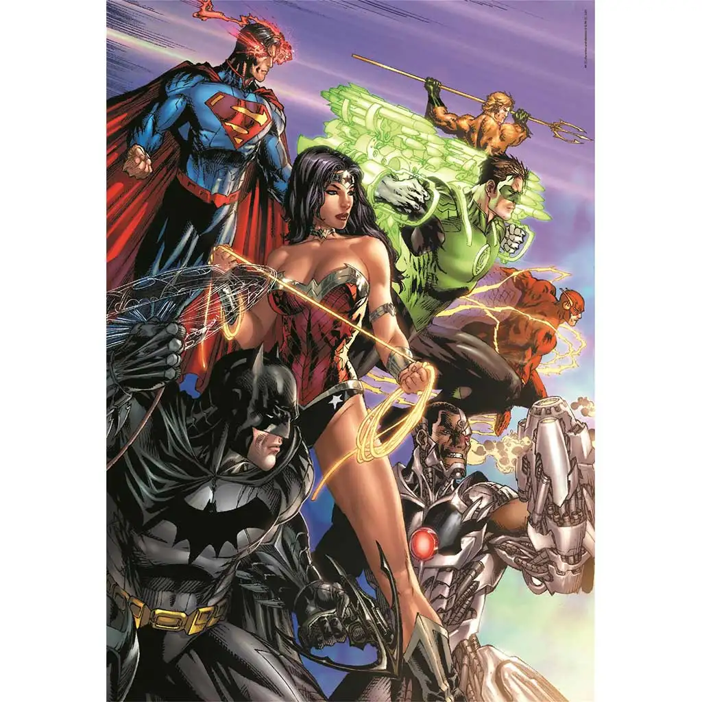 imagen de DC Comics: Rompecabezas Compact de 1000 piezas de la Liga de la Justicia 50x70cm - Clementoni 2