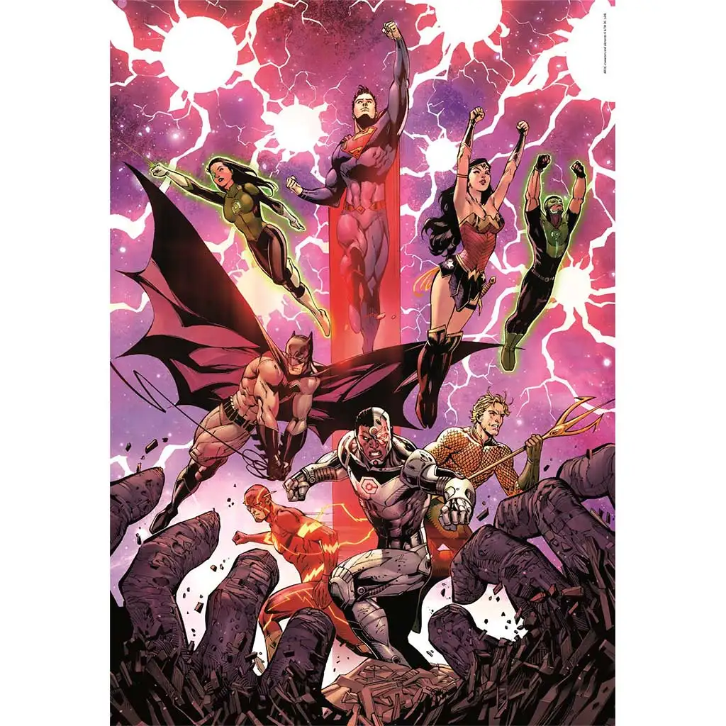 imagen de DC Comics: Rompecabezas compacto de 1000 piezas de la Liga de la Justicia 50x70cm - Clementoni 2