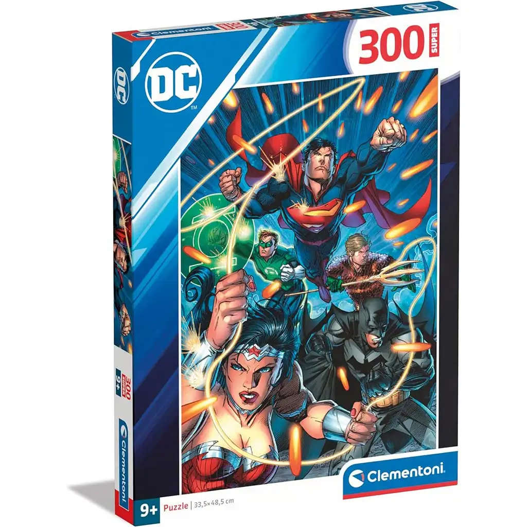 imagen de DC Comics: Rompecabezas Super de 300 piezas de la Liga de la Justicia - Clementoni 1