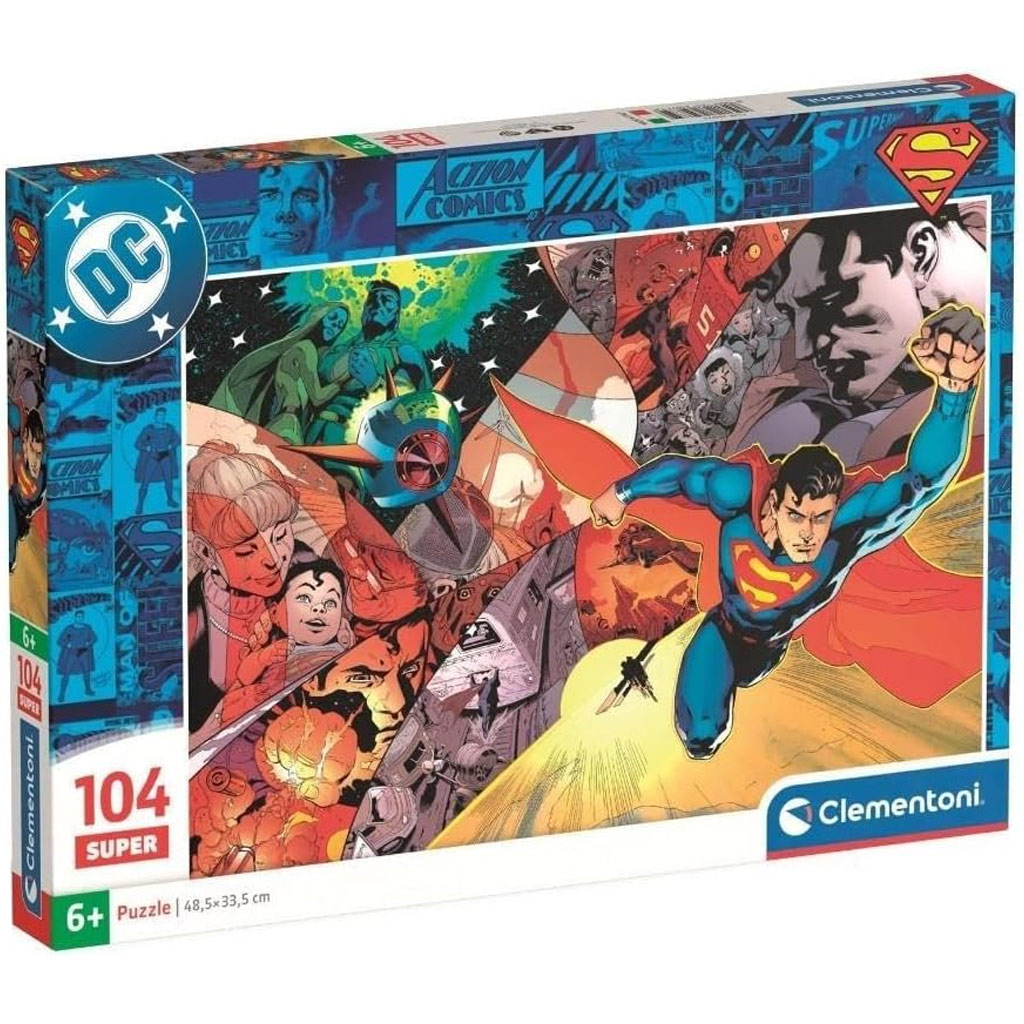 imagen de DC Comics Superman momentos heroicos puzzle de 104 piezas - Clementoni 1