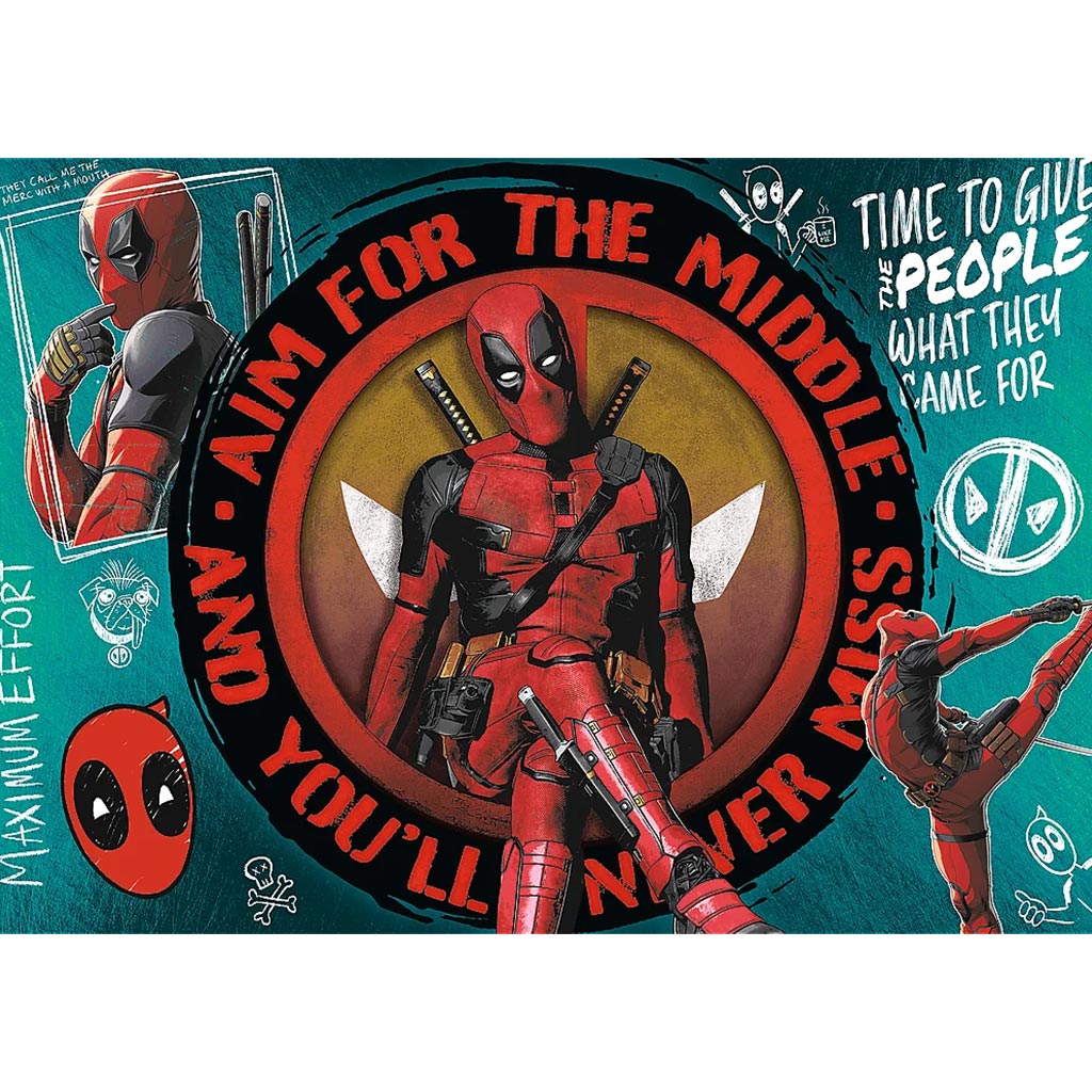 imagen de Deadpool Caos, chistes y katanas rompecabezas de 1000 piezas - Trefl 2