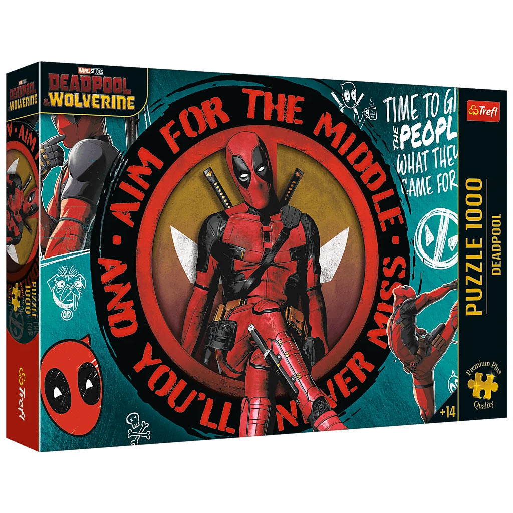 imagen de Deadpool Caos, chistes y katanas rompecabezas de 1000 piezas - Trefl 1