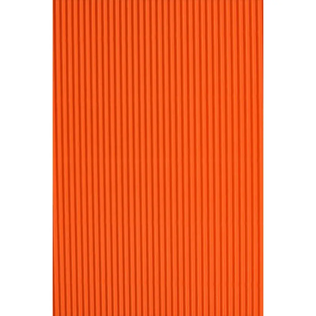 imagen de Decoración 3D de papel ondulado naranja 50x70cm 161g 1ud 1