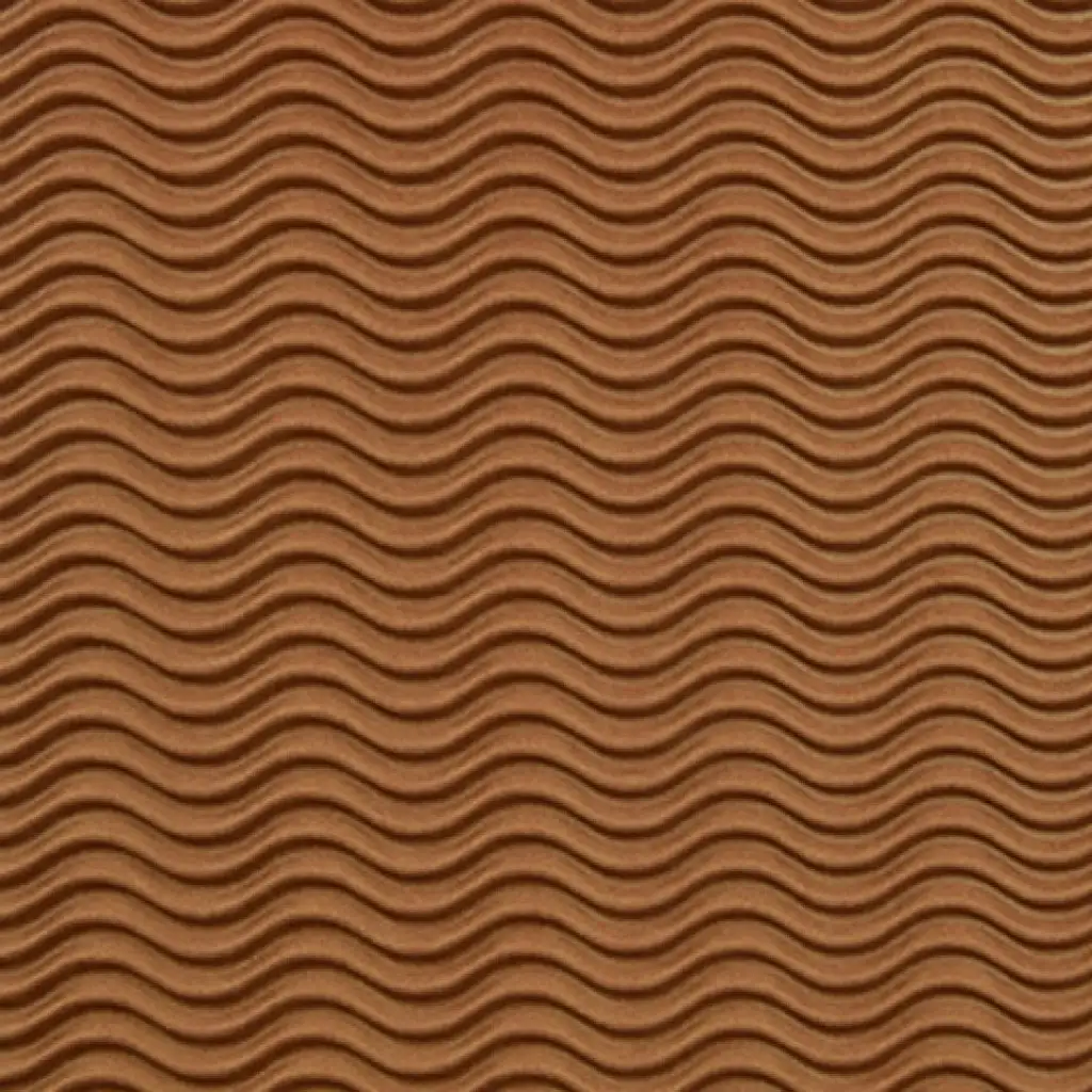 imagen de Decoración marrón 3D cartón ondulado B2 50x70cm 1ud 1