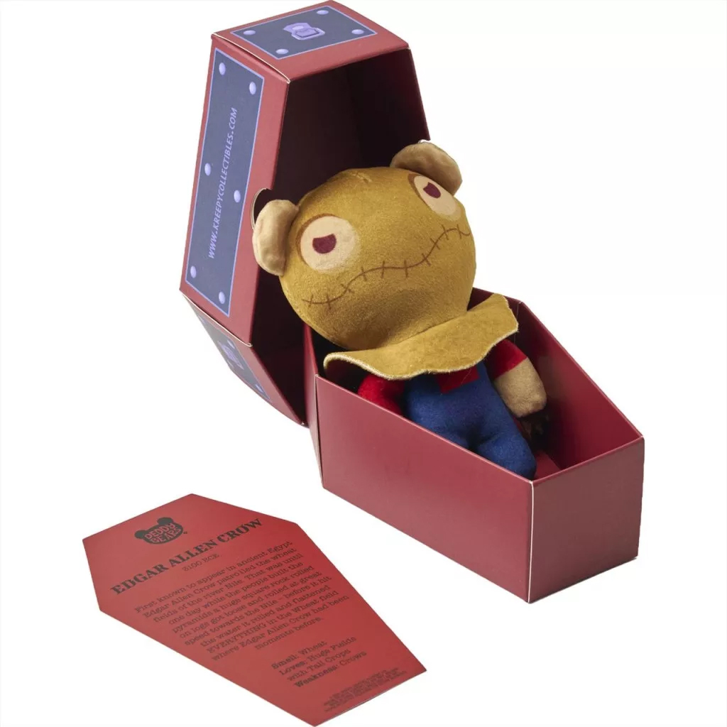 imagen de Deddy Bear Edgar Allen Crow peluche en ataúd, serie 5, 15cm 2