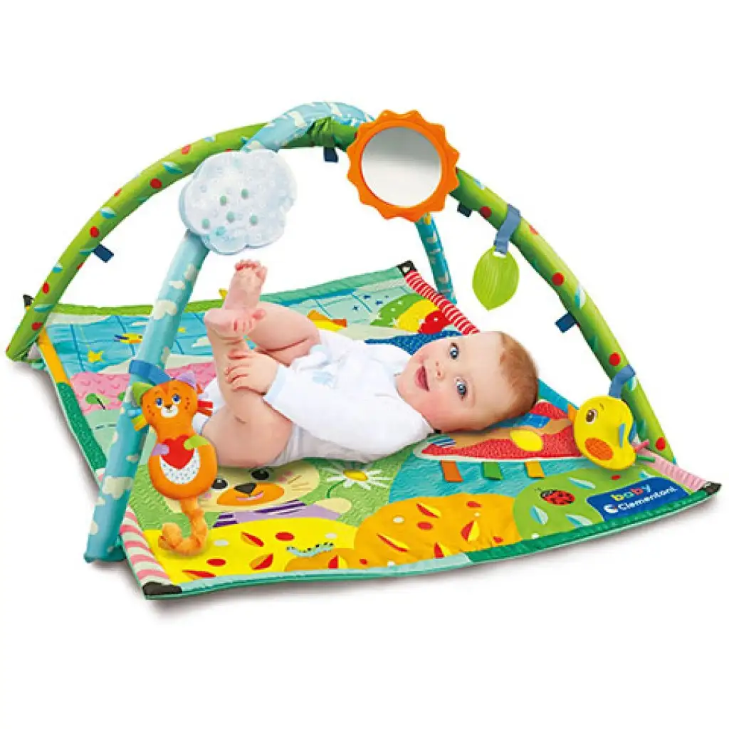 imagen de ¡Descubre! Alfombra de juego con animales con accesorios 61x82cm - Clementoni baby 4