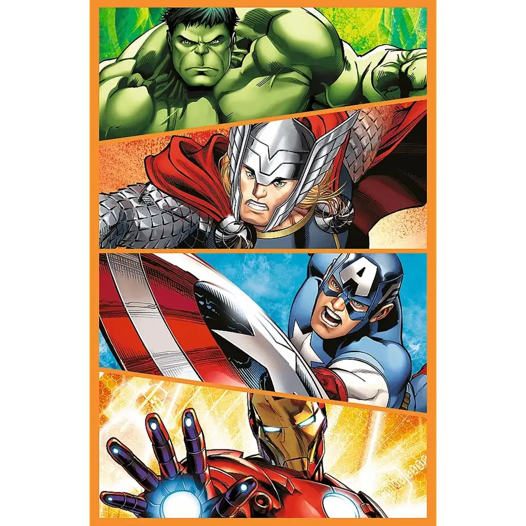 imagen de Día de acción de los Vengadores 3x80 piezas puzzle - Trefl 2