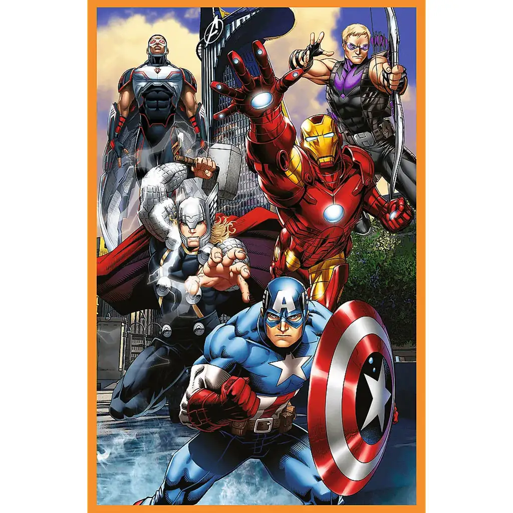 imagen de Día de acción de los Vengadores 3x80 piezas puzzle - Trefl 3