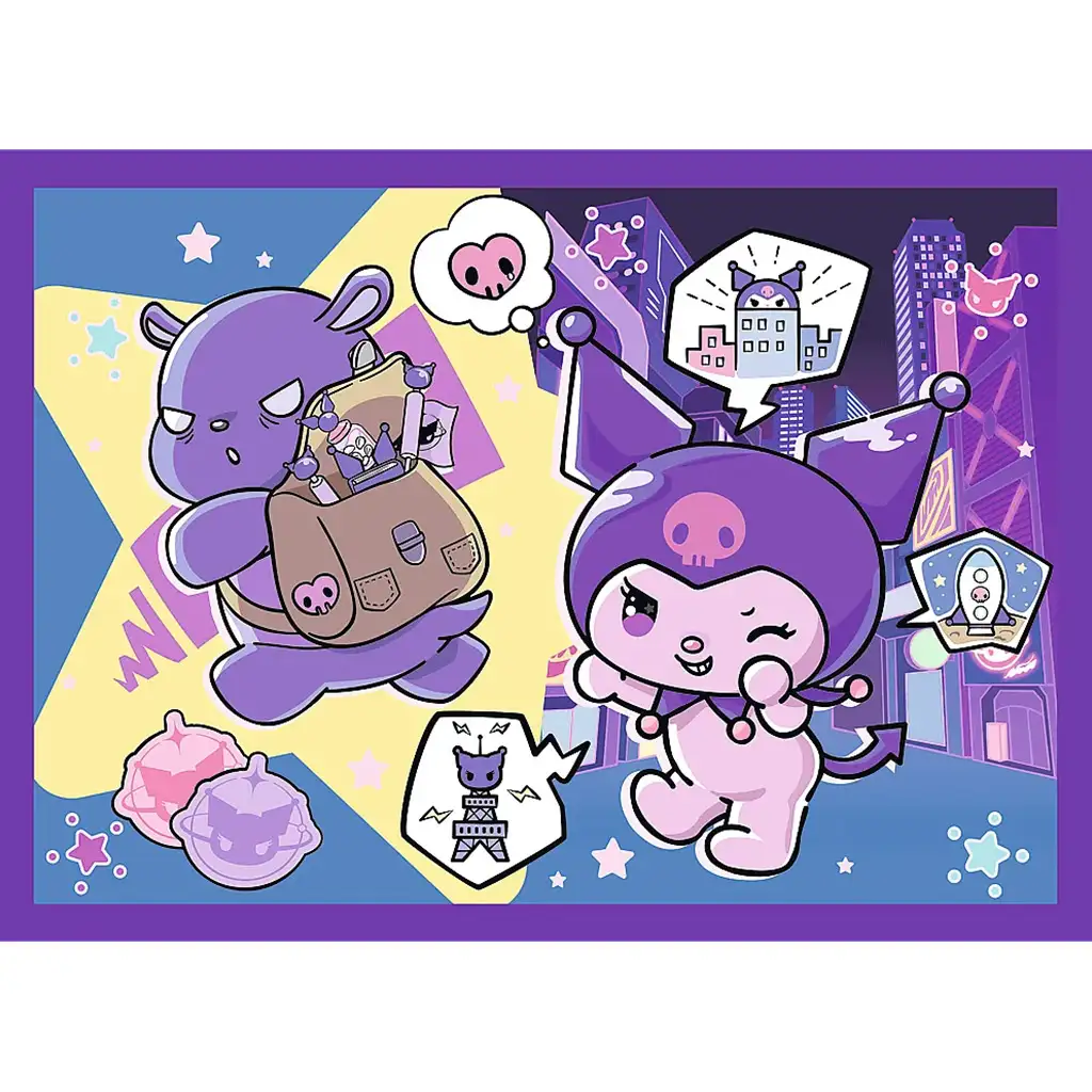imagen de Días de Kuromi 4 en 1 puzzle - Trefl 2