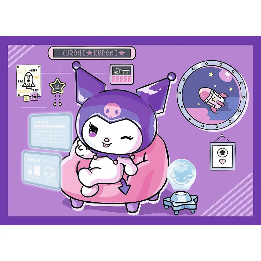 imagen de Días de Kuromi 4 en 1 puzzle - Trefl 3
