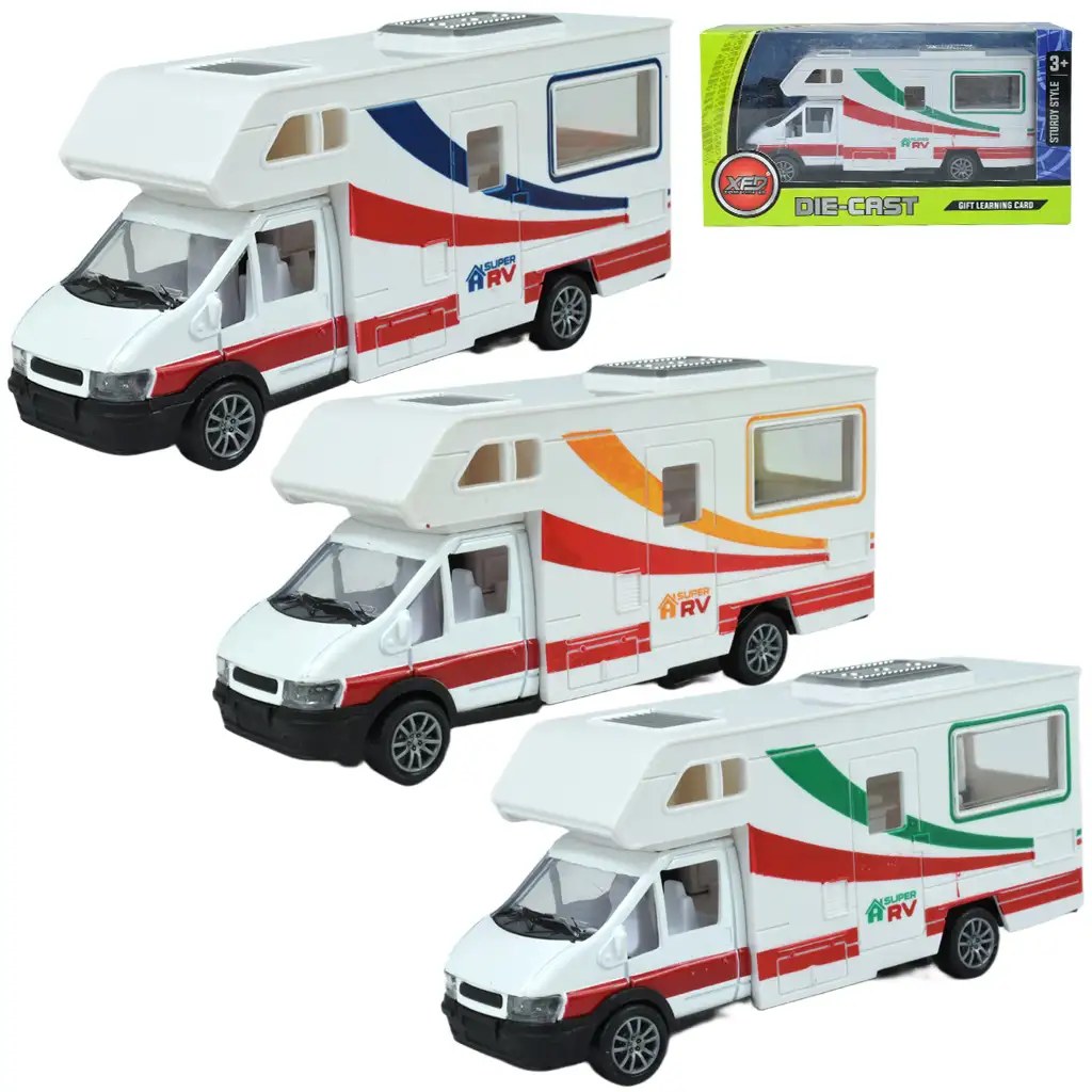imagen de Die-Cast: Autocaravana de metal en varias versiones 17cm 1ud 1