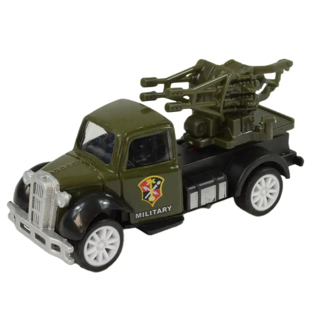 imagen de Die-Cast: Camión militar en varias versiones con freno de resorte 1/55 2