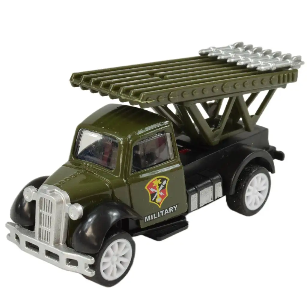 imagen de Die-Cast: Camión militar en varias versiones con freno de resorte 1/55 3